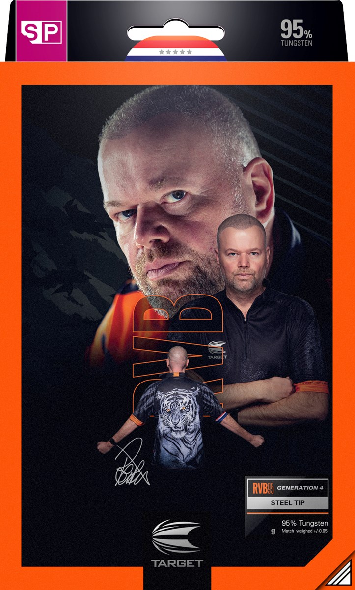 Target Darts Raymond Van Barneveld Gen 4 95% Swiss Point Steel Tip Darts 23 grams