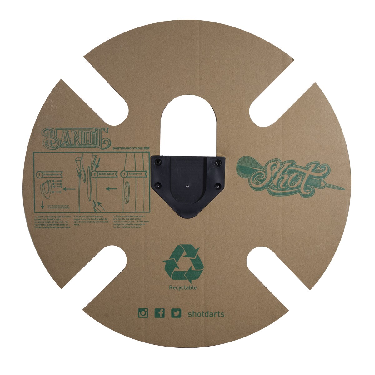 Shot Bandit Original Bristle Dartboard
