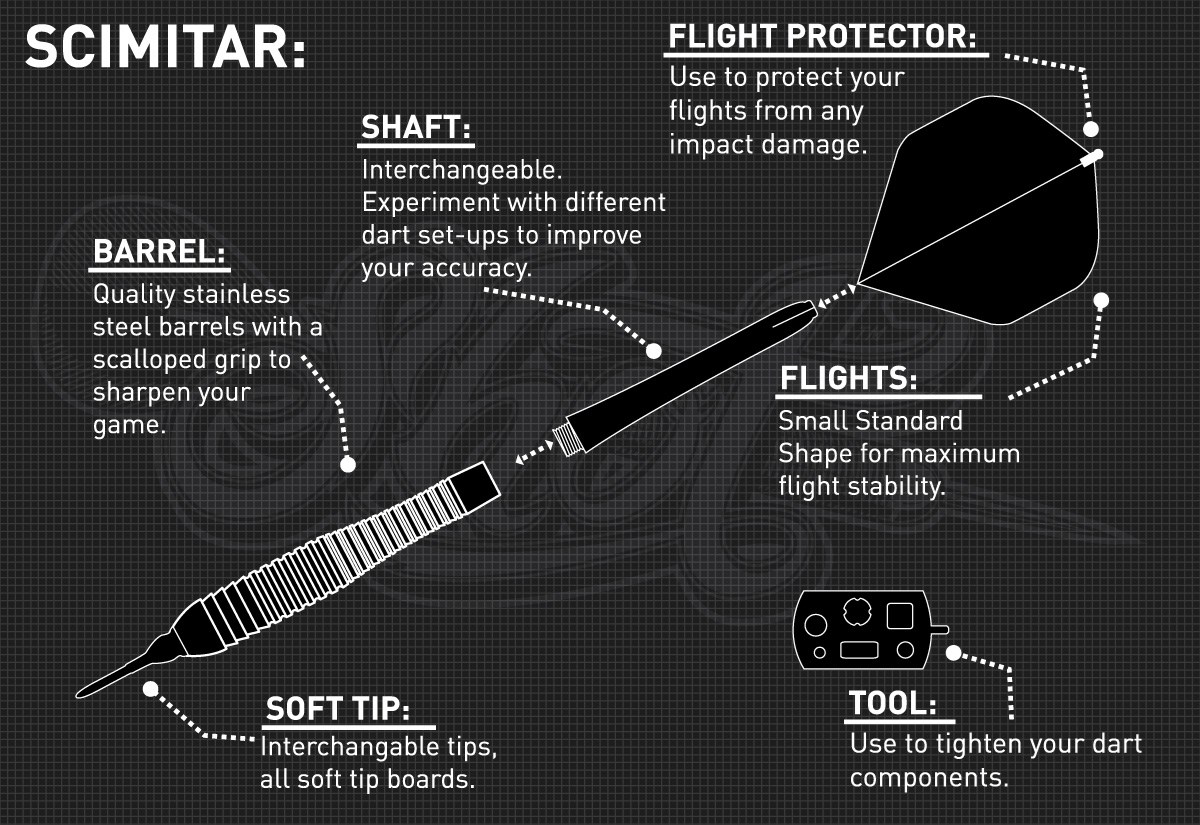 Shot Scimitar Dart 18 grams