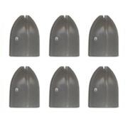 L-Style Shell Lock Rings - Clear Black