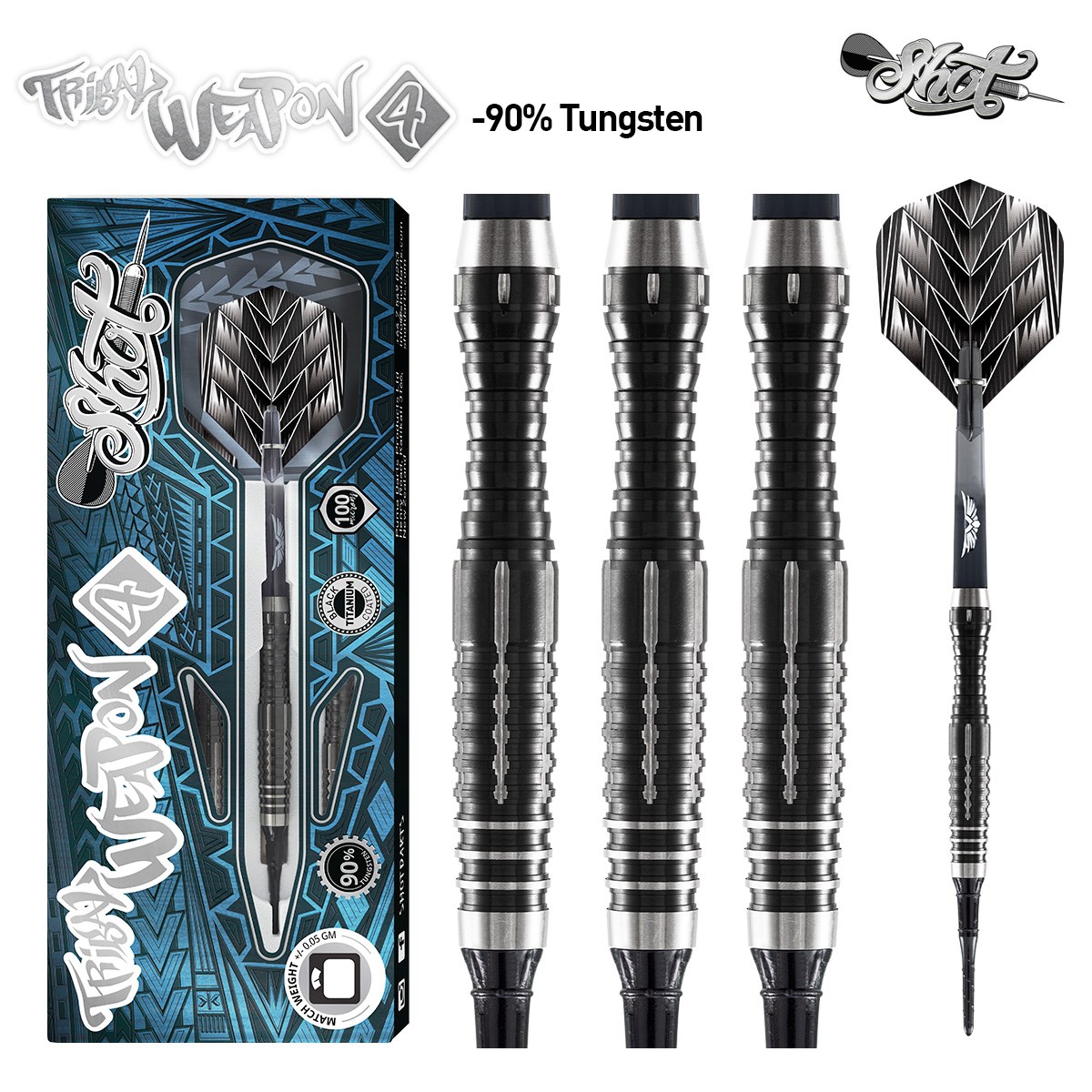 Shot Tribal Weapon 4 Series 90% Tungsten Dart 20 grams