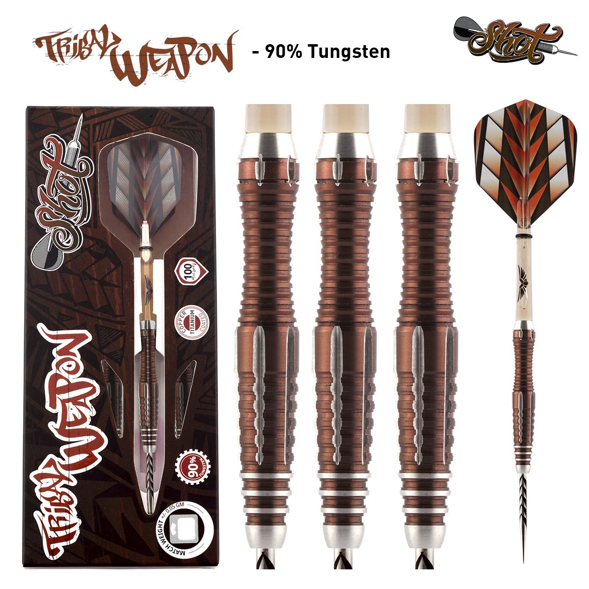 Shot Tribal Weapon 1 Series 90% Tungsten Dart 23 grams