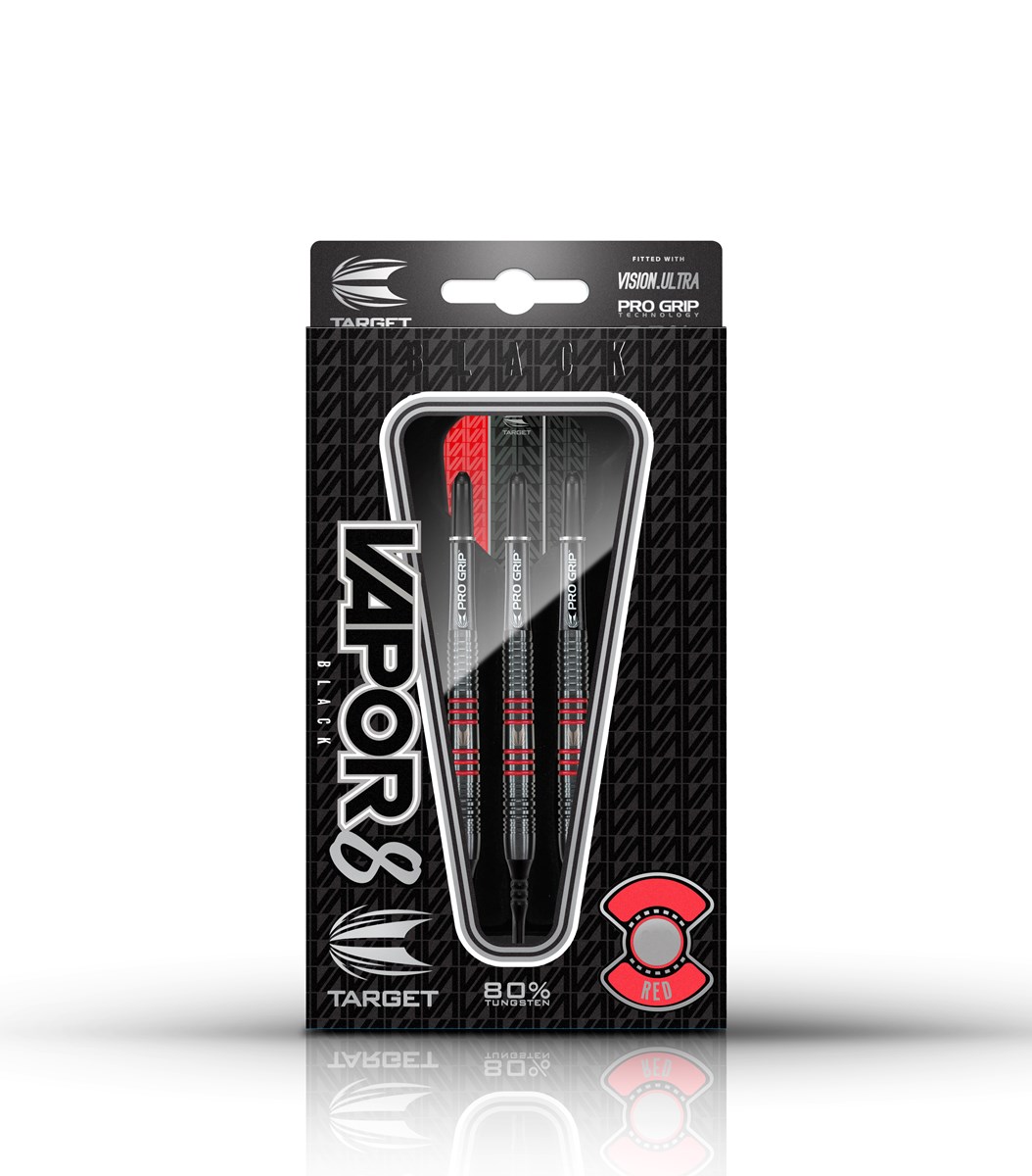 Target Darts Vapor8 Black/Red 80% Tungsten 19 grams