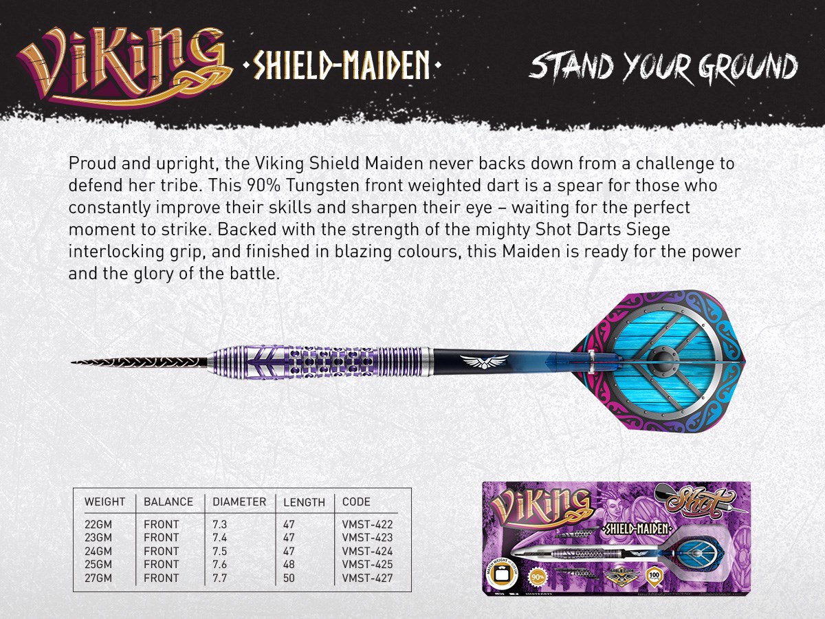 Shot Viking Shield-Maiden 4 Series 90% Tungsten Dart 24 grams