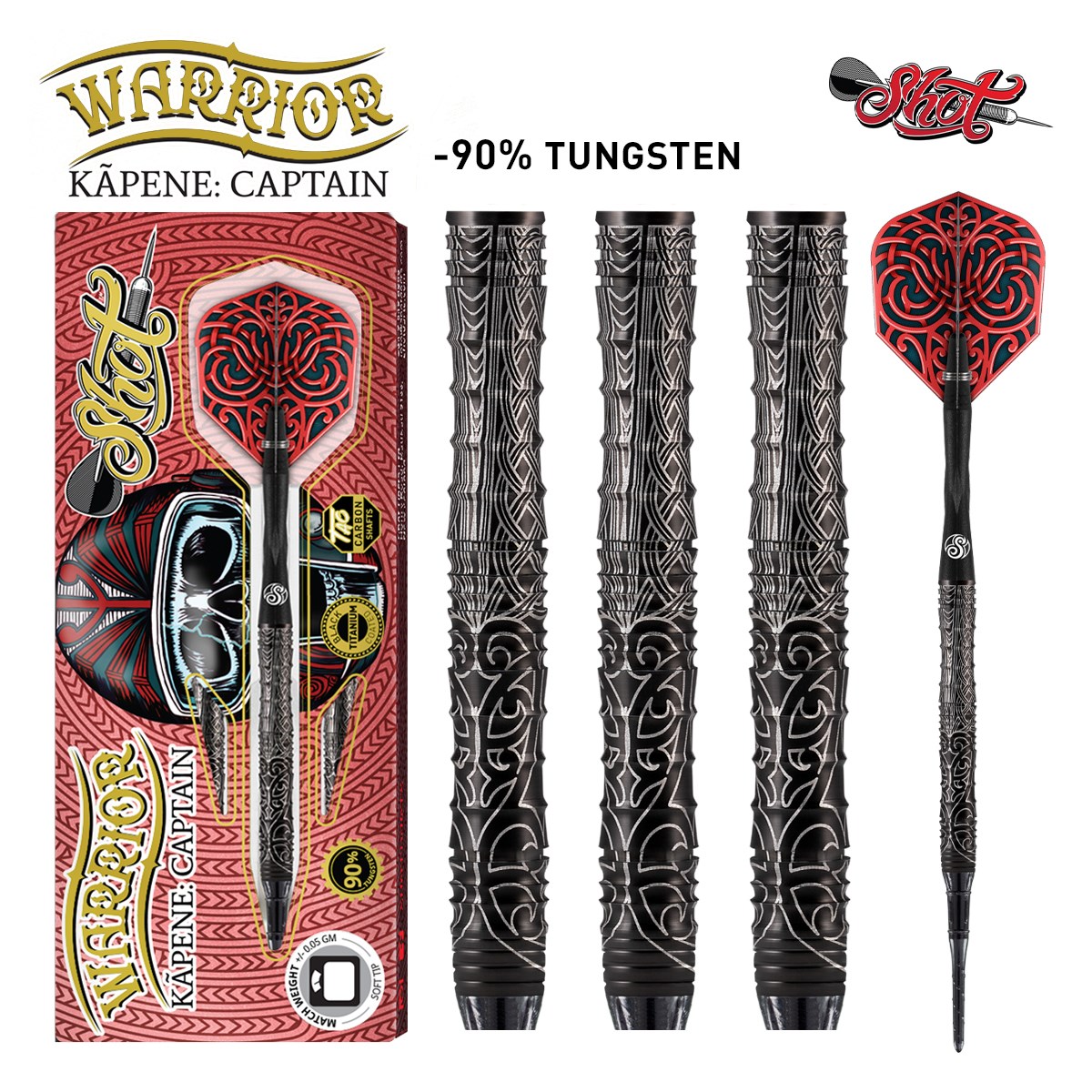 Shot Warrior Kapene 90% Soft Tip Dart 20 grams