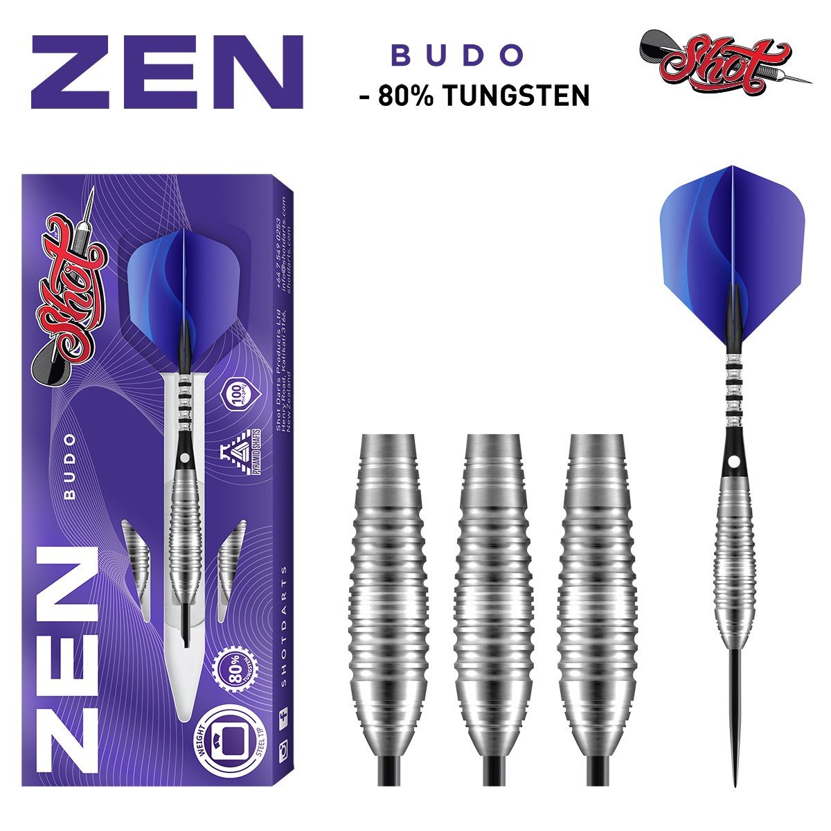 Shot Zen Budo Series 80% Tungsten Steel Tip 24 grams